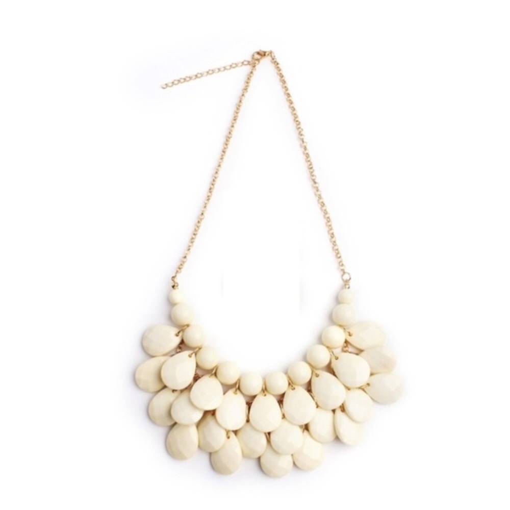 Layered Beaded Statement Necklace & Earrings